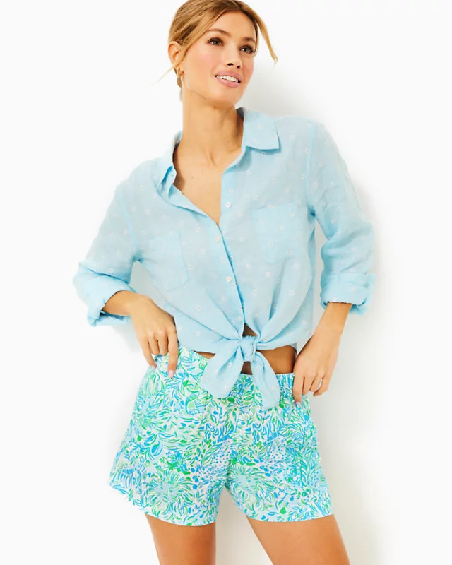 4" Lilo Linen Short | Lilly Pulitzer