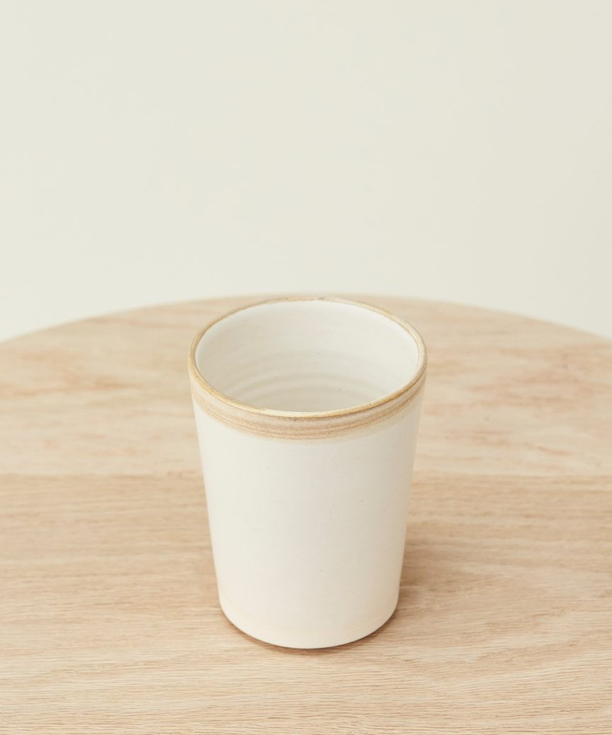 Ceramic Tumbler White Sand Glaze | Jenni Kayne