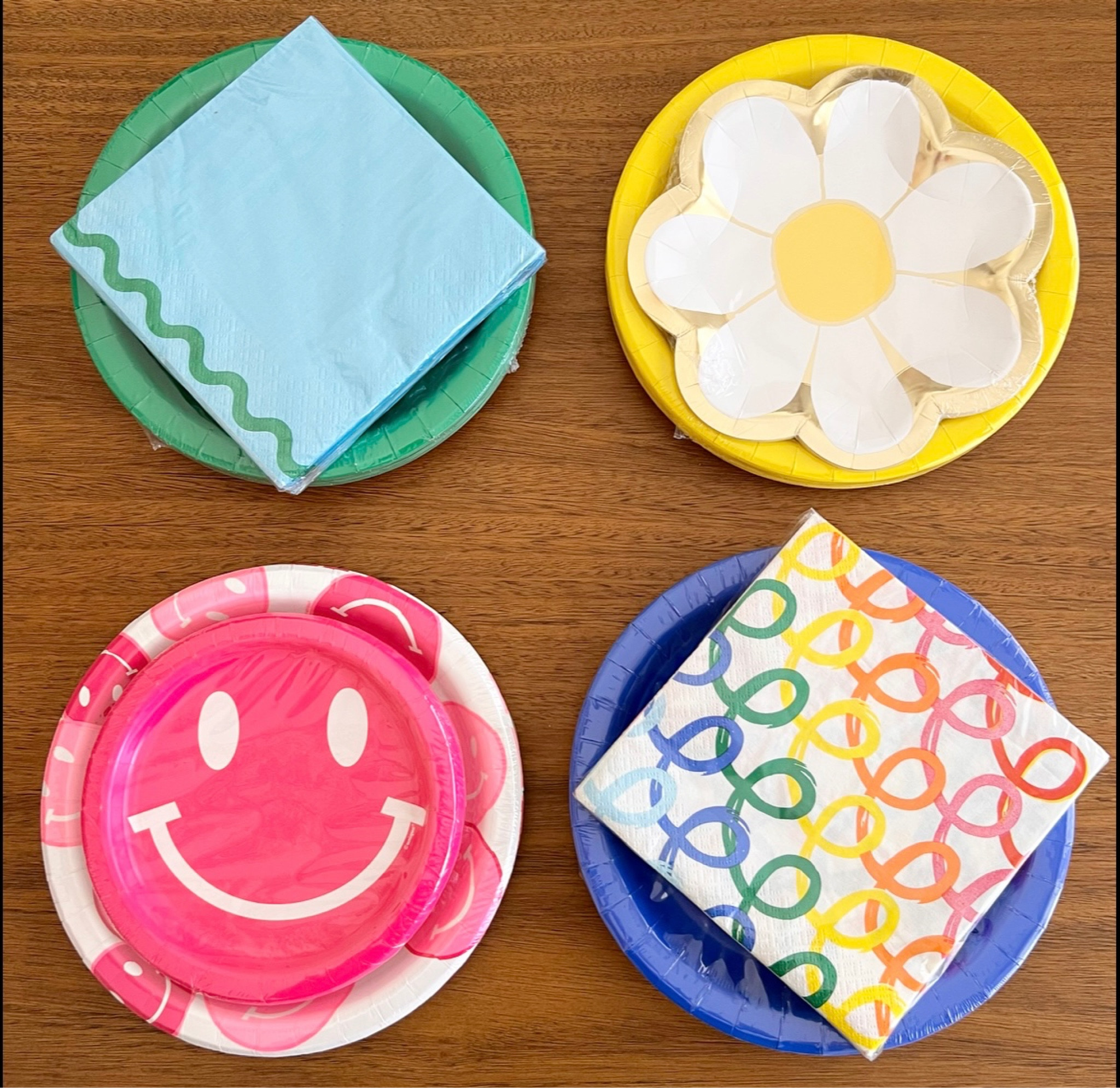 Cute disposable plates and napkins I used for teacher appreciation gifts... Dinner and dishes on us with a Doordash or restaurant gift card! 
.
#plates
#teachergift 

#LTKGiftGuide #LTKfamily #LTKkids