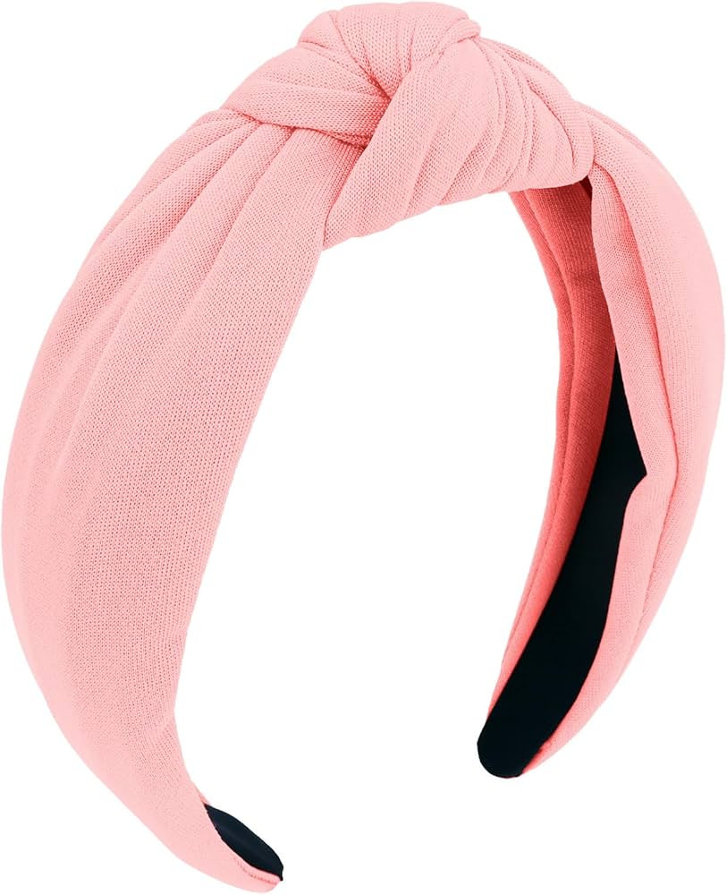 CURASA Valentines Day Headbands For Women Girls Non Slip Knotted Headband Wide Fashion Hairband P... | Amazon (US)
