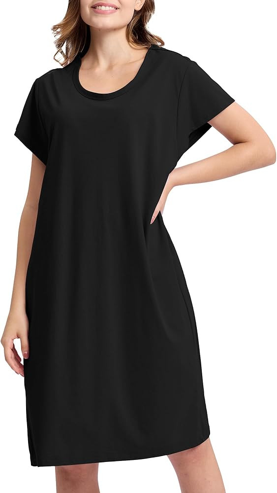BAMBOO COOL Women's Nightgowns Sleepshirts Sleepwear Sleep Dress Soft Nightshirt Pajamas for Wome... | Amazon (US)