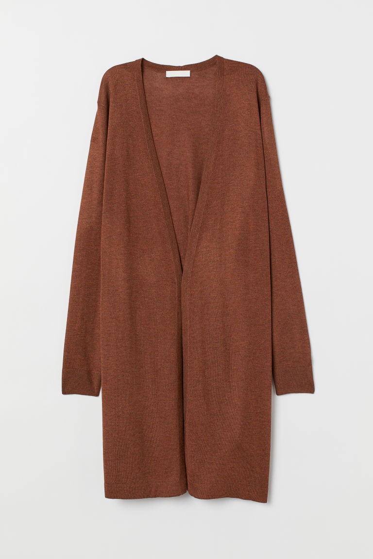 H & M - Fine-knit Cardigan - Orange | H&M (US + CA)