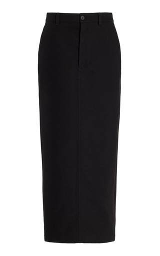 Cotton Drill Maxi Column Skirt | Moda Operandi (Global)