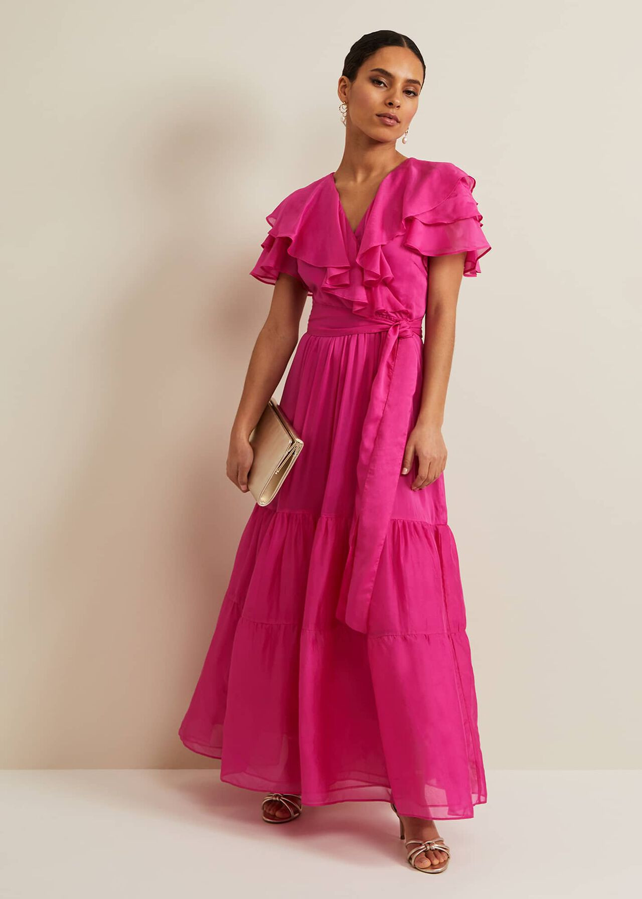 Petite Mabelle Organza Maxi Dress | Phase Eight (UK)