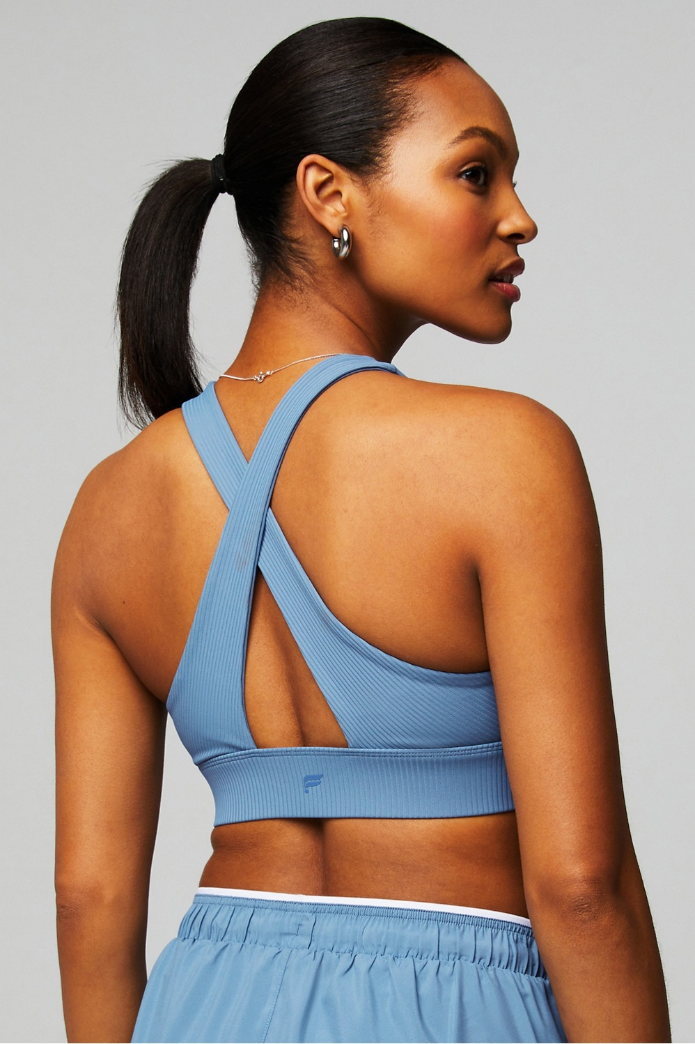 Oasis Rib Twist Medium Impact Sports Bra | Fabletics - North America