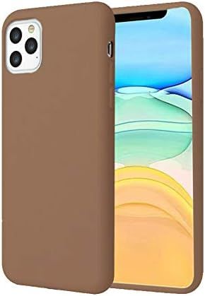 LOOKSEVEN iPhone 11 Case, Brown Silicone TPU Rubber Back Cover Case Compatible for Apple iPhone 1... | Amazon (US)