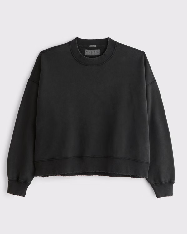 Essential Cropped Crew Sweatshirt | Abercrombie & Fitch (US)