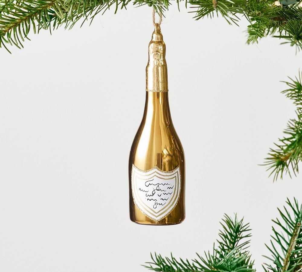 Champagne Caviar Ornament, Champagne, Gold | Pottery Barn (US)