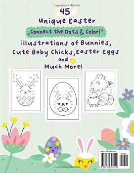 Easter Basket Stuffers: Easter Dot to Dot Activity Book for Kids Ages 4-8: Connect the Dots&Color... | Amazon (US)