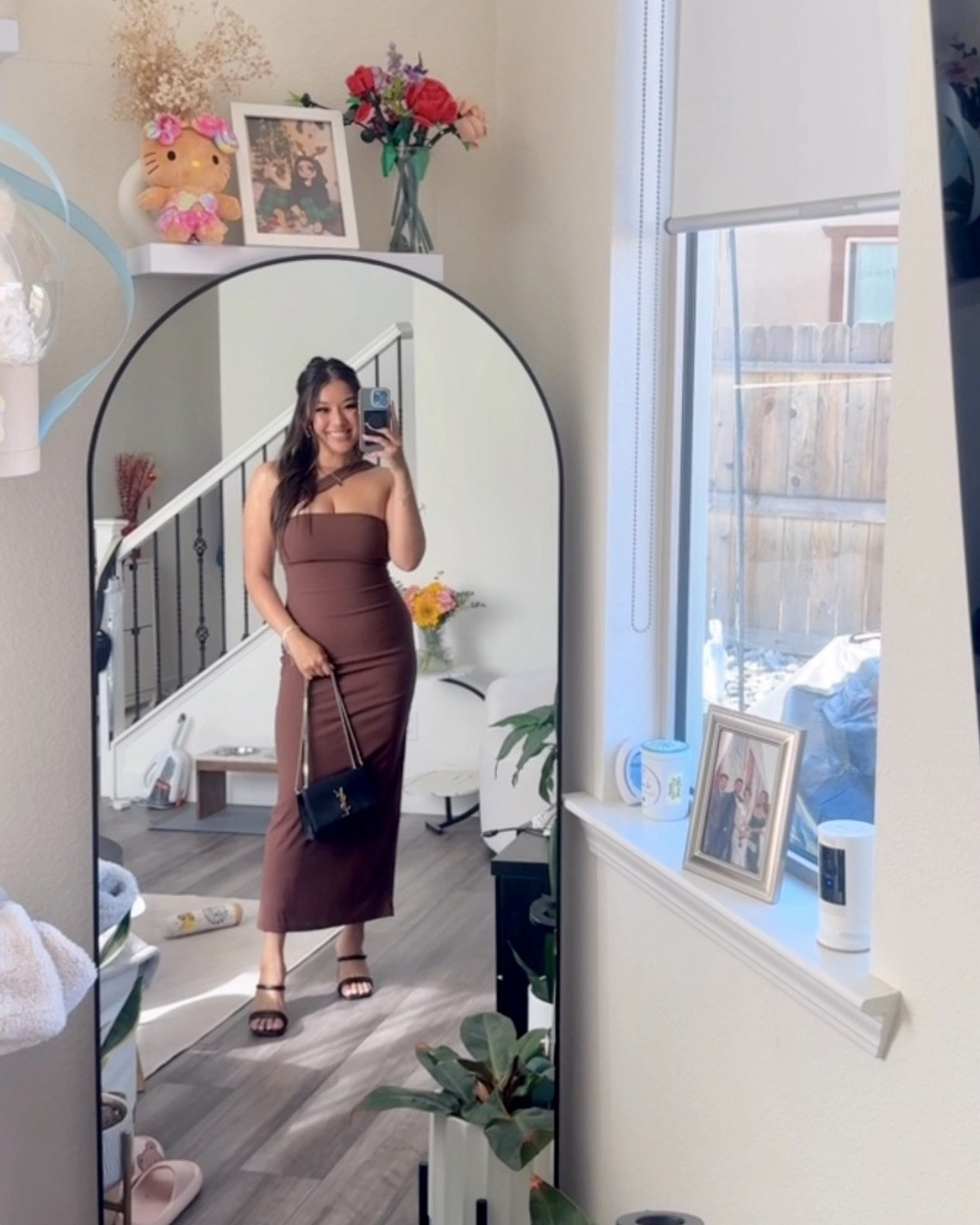 Brown Long Wedding Guest Dress 

#LTKWedding