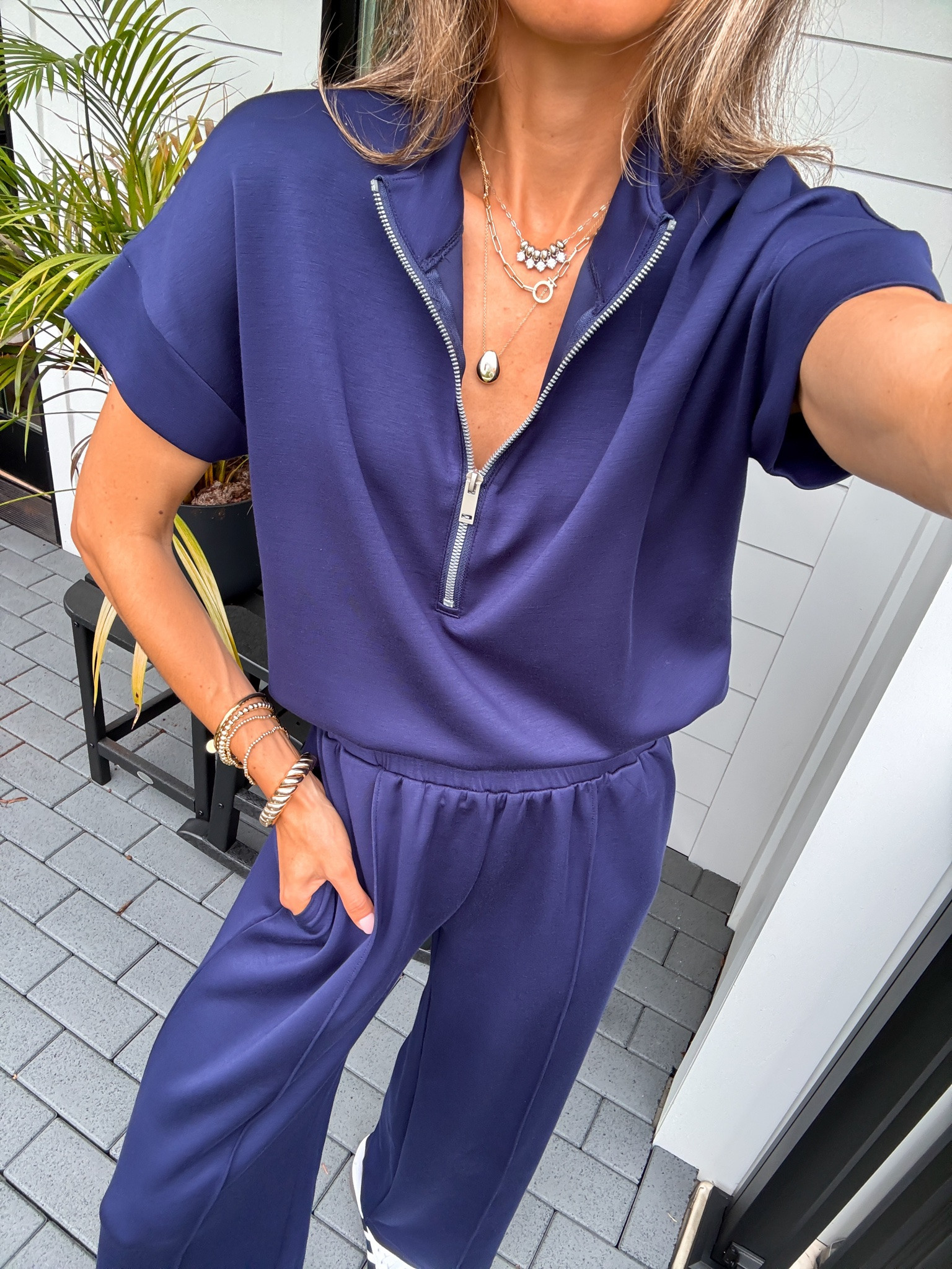 Scroll to shop. Wearing a small two piece set. Follow for more.