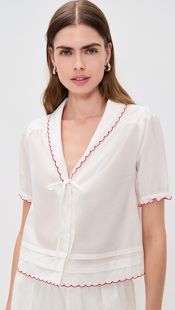 WAYF Elena Embroidered Top | Shopbop | Shopbop