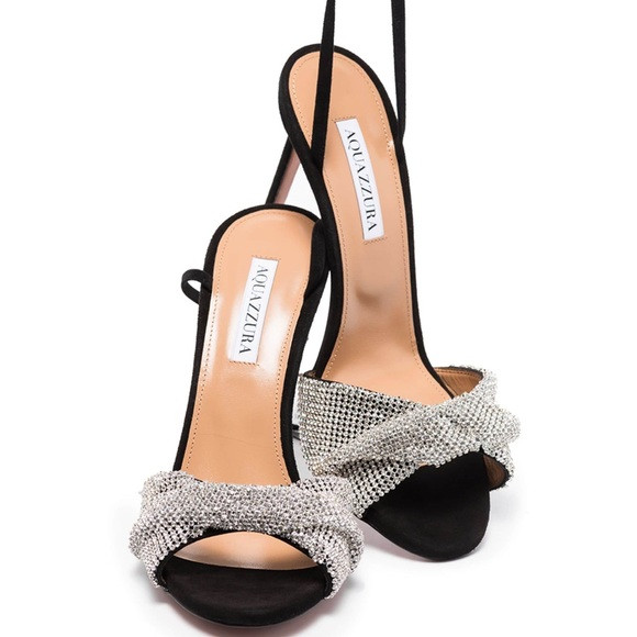 Aquazzura  crystal twist sandal | Poshmark
