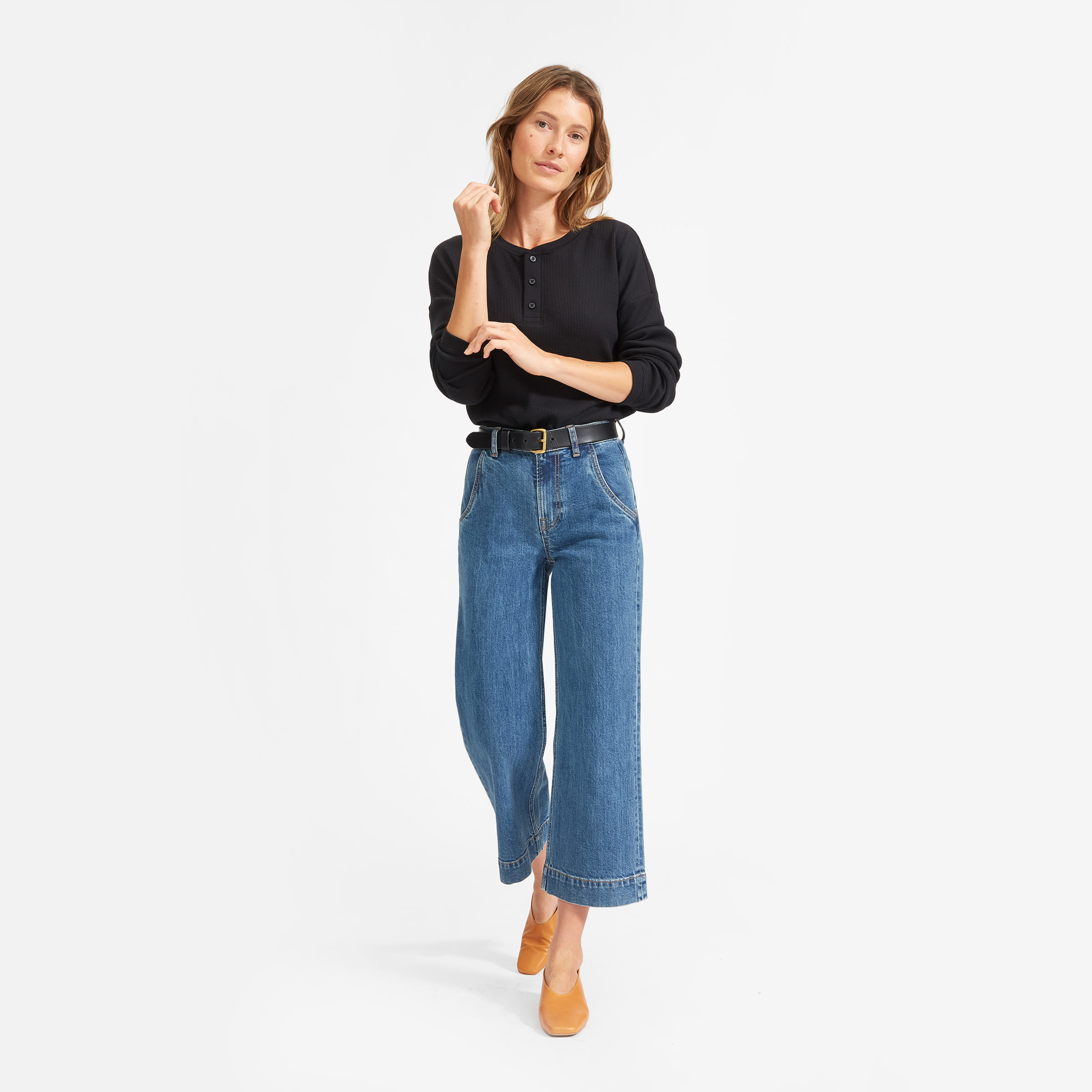 The Henley Waffle Tee | Everlane