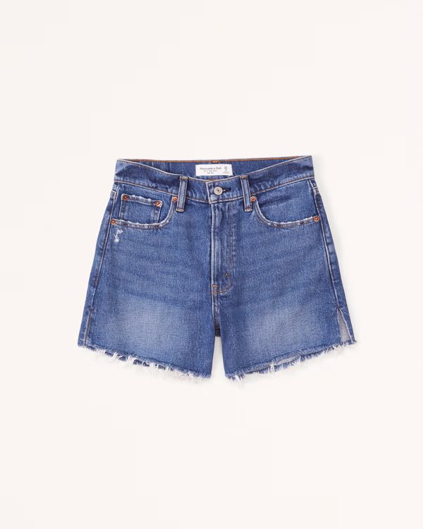 High Rise 4 Inch Mom Shorts | Abercrombie & Fitch (US)