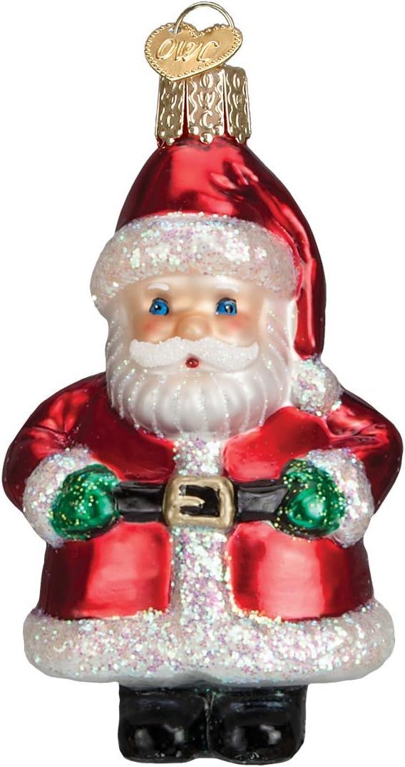 Old World Christmas Short Stuff Santa Ornaments Glass Blown Ornaments for Christmas Tree | Amazon (US)