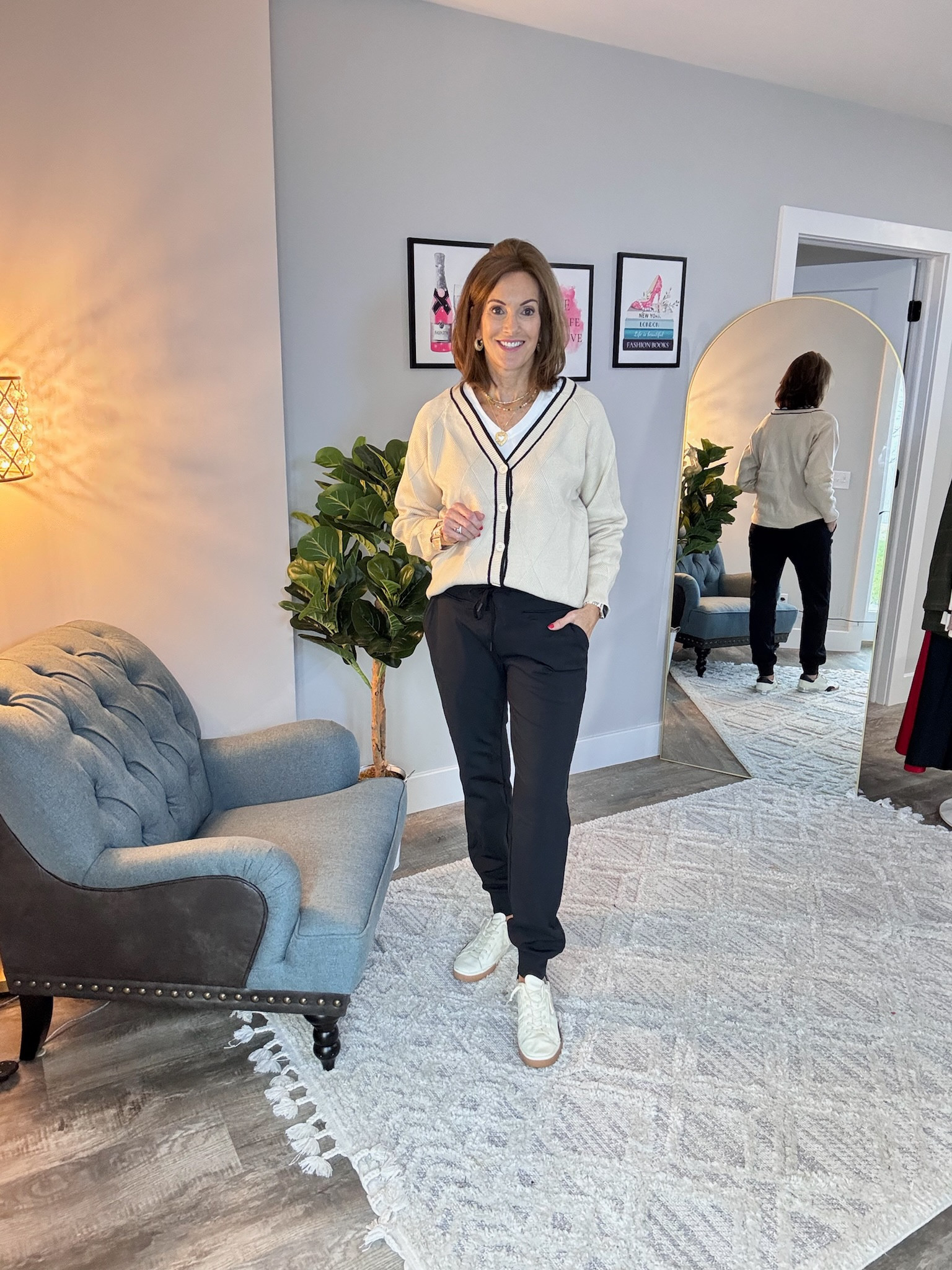 Casual outfit inspo! I’m wearing joggers from Amazon that pair well with anything! 

Style tips - Outfit inspo - Mom looks - Fashion over 40 - Trendy fashion - Chic outfit 

#LTKStyleTip #LTKOver40 #LTKShoeCrush