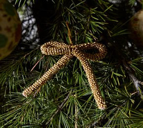 Beaded Bow Ornaments | GreenRow