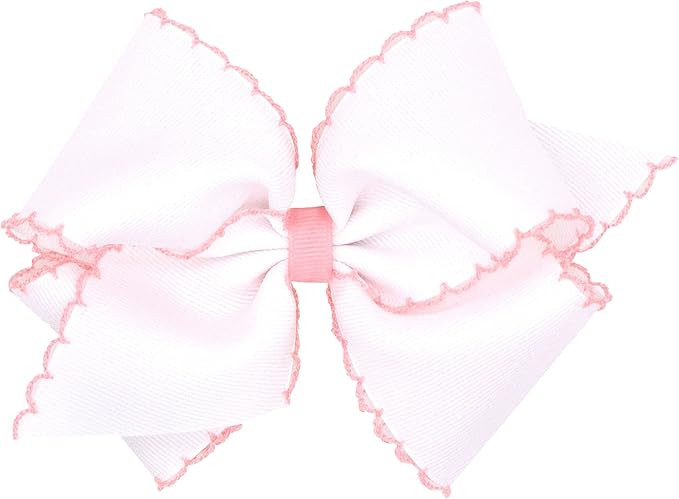 Wee Ones Mini King Moonstitch Bow on a WeeStay Clip | Amazon (US)