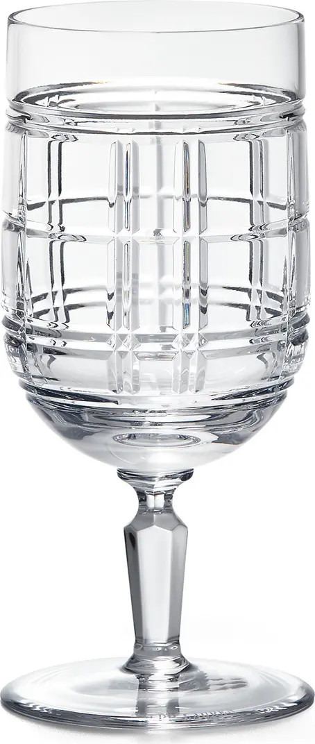 Ralph Lauren Hudson Plaid Crystal Goblet | Nordstrom | Nordstrom