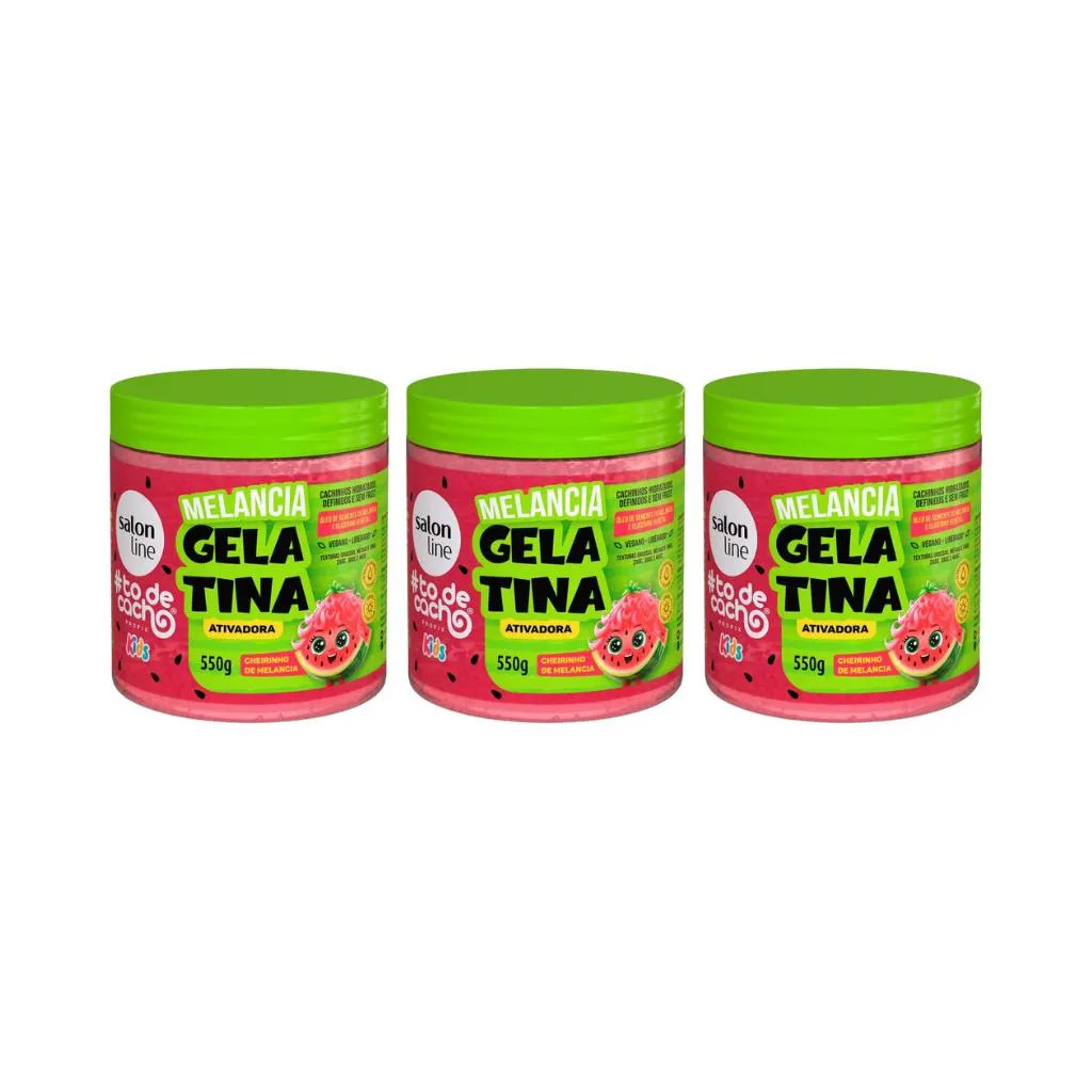 Gelatina Cap Salon Line 550G Todecacho Kids Melancia-Kit 3Un | DrogaRaia (BR)