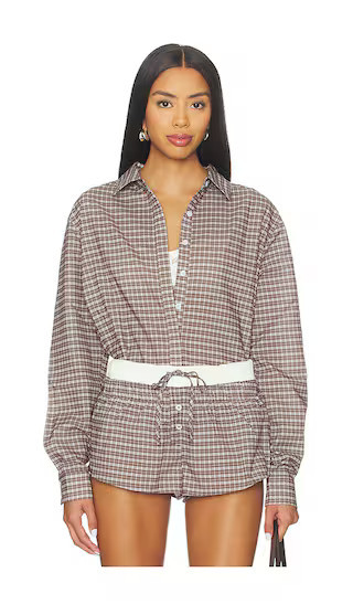 LIONESS x REVOLVE Nirvana Shirt in Chocolate. - size M | Revolve Clothing (Global)