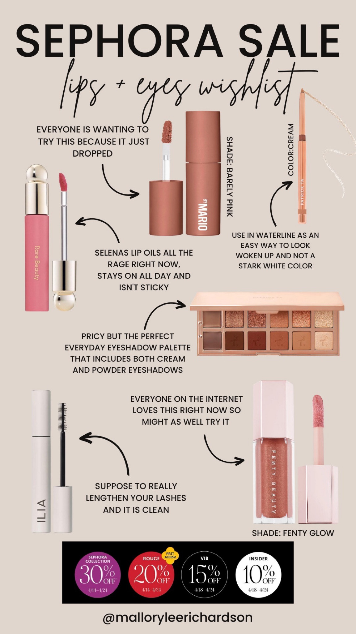 Sephora sale, lips, eyes, lip liner, lip oil, eyeshadow, mascara 

#LTKbeauty #LTKBeautySale #LTKsalealert
