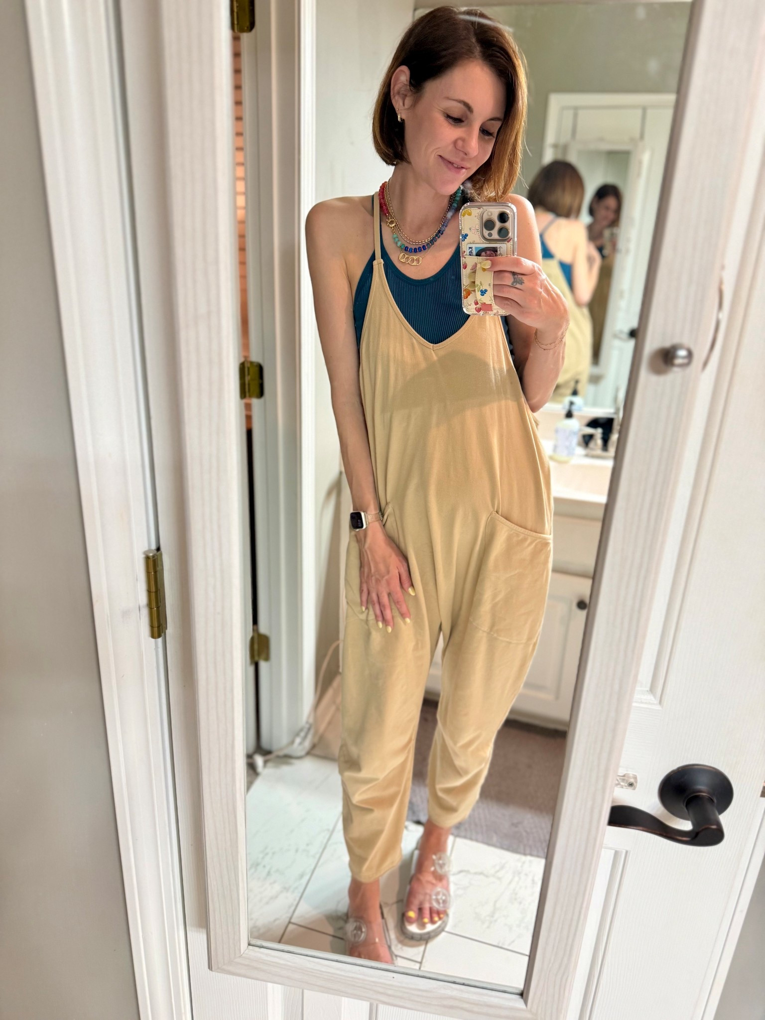Today’s comfy but cute outfit! The jewlery make this feel so much more put together when in reality I feel like I’m in pj’s 

Amazon romper | free people dupe | mommin outfit | outfit of the day | comfy casual spring outfit | Amazon finds | must have mom look | accessories | nickel and suede style | Ana Luisa | waterproof jewelry 

#LTKmomlife #LTKSaleAlert #LTKootd