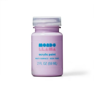2 fl oz Satin Acrylic Paint Lavender - Mondo Llama™ | Target