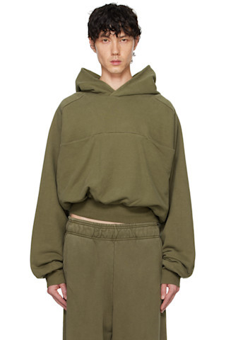 Khaki Double Double Hoodie | SSENSE