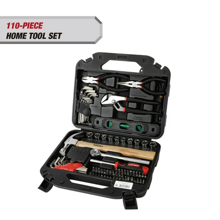 Hyper Tough 110-Piece Home Project Tool Set with Storage Case | Walmart (US)
