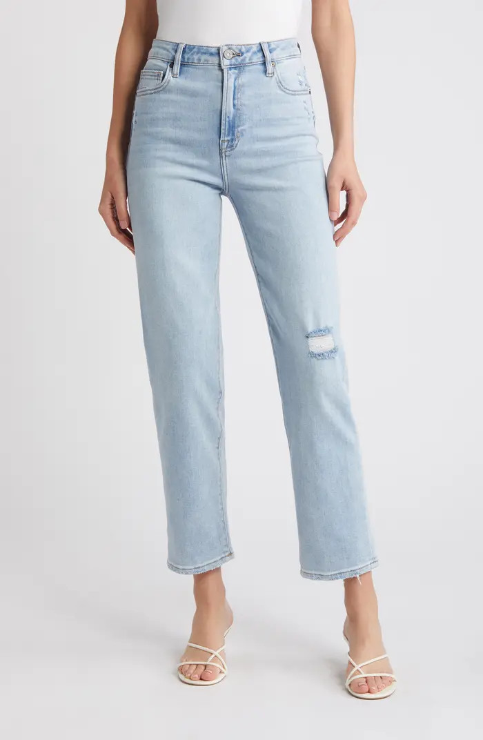 HIDDEN JEANS Ripped Straight Leg jeans | Nordstrom | Nordstrom