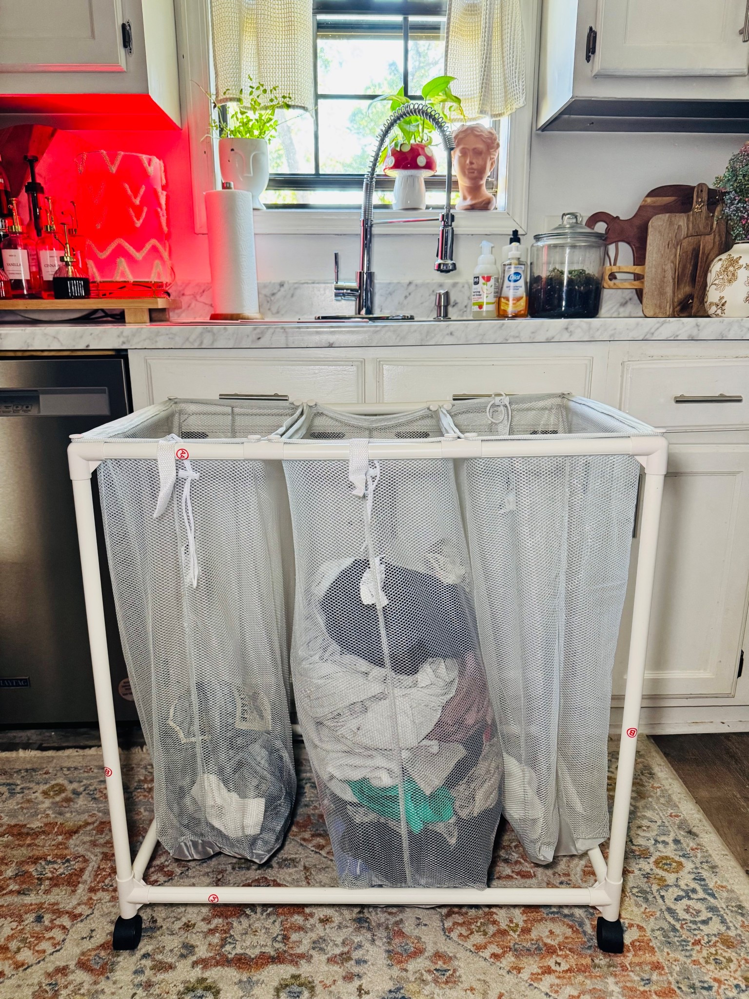 Literally the best Walmart find ever under $15 and hold so much laundry.. and it sorts it for you.. go ahead and add it to your pick up 🫶🏽

#LTKFamily #LTKHome #LTKSaleAlert
