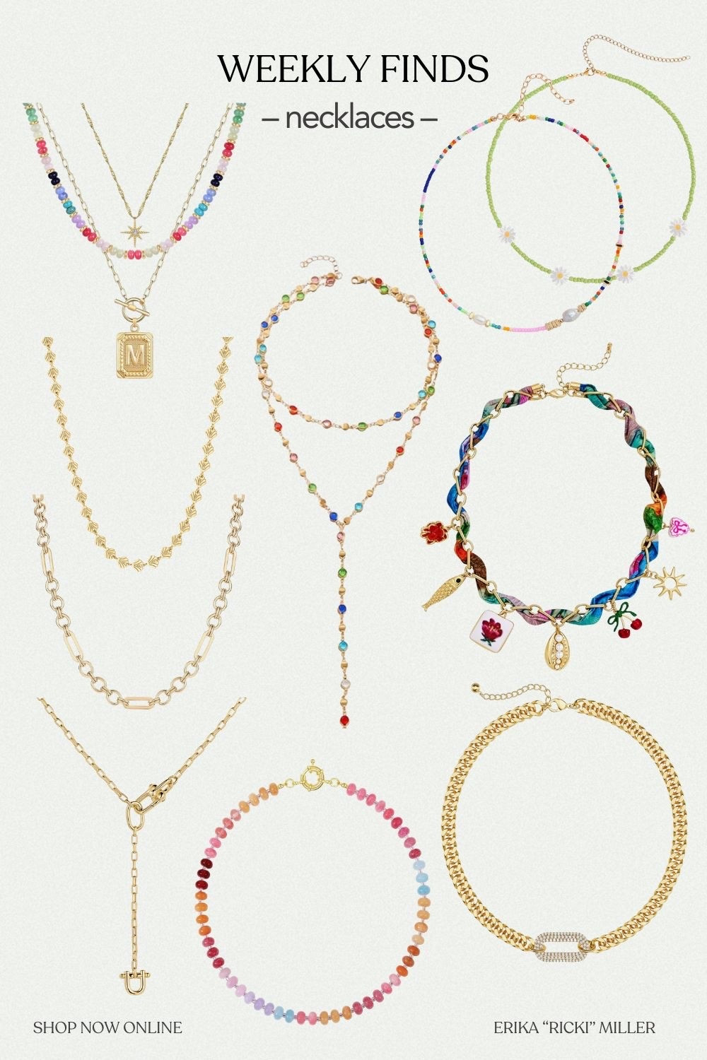 Weekly finds: Colorful & gold necklaces worth adding to your stack!

#LTKSaleAlert #LTKootd #LTKgrwm