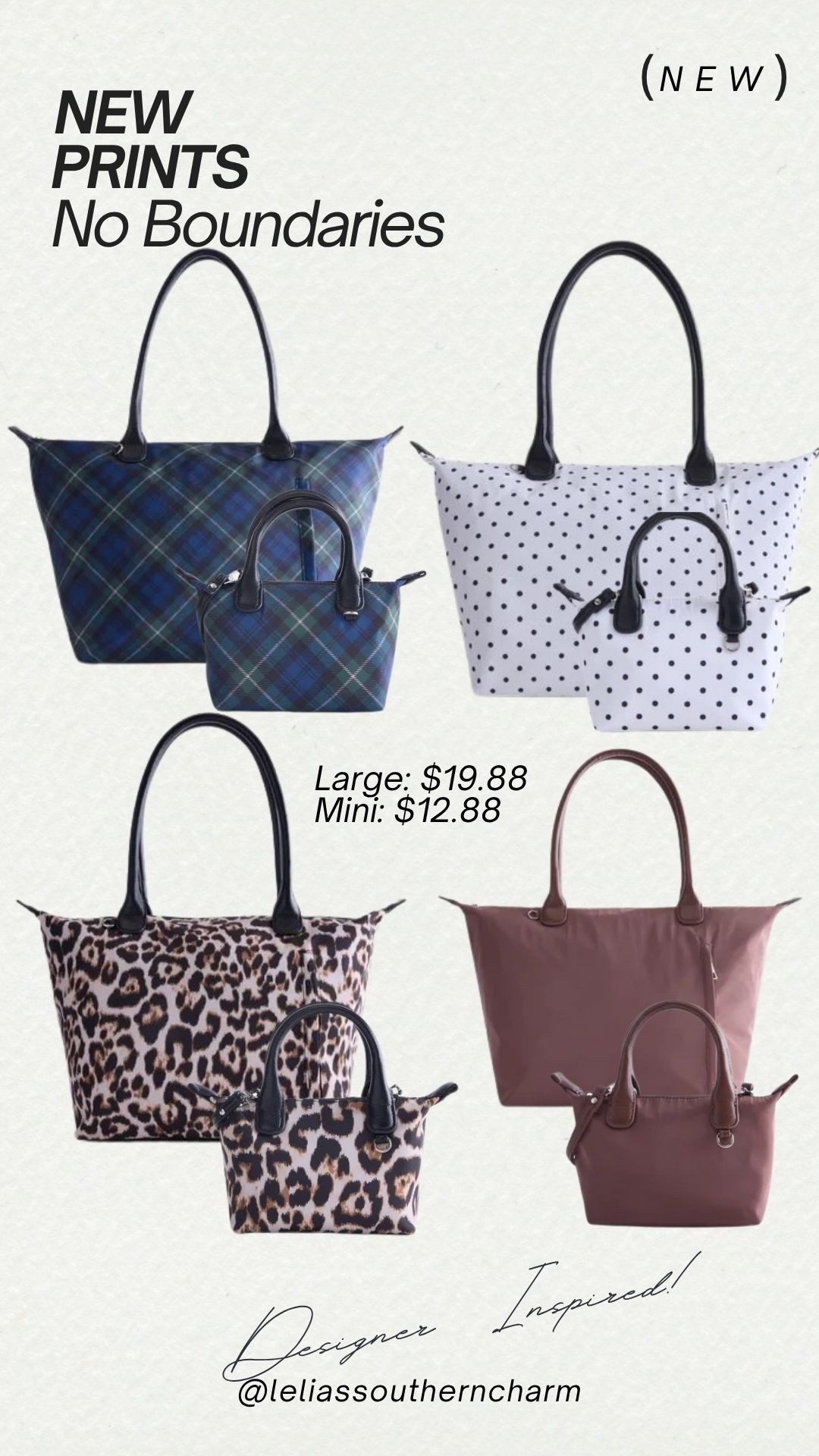 New prints in the No Boundaries viral tote bag at Walmart!! The plaid and the brown will be perfect for Fall and back to school!! 🏫  Would make a great baby bag too!!

#LTKSeasonal #LTKTravel #LTKBaby