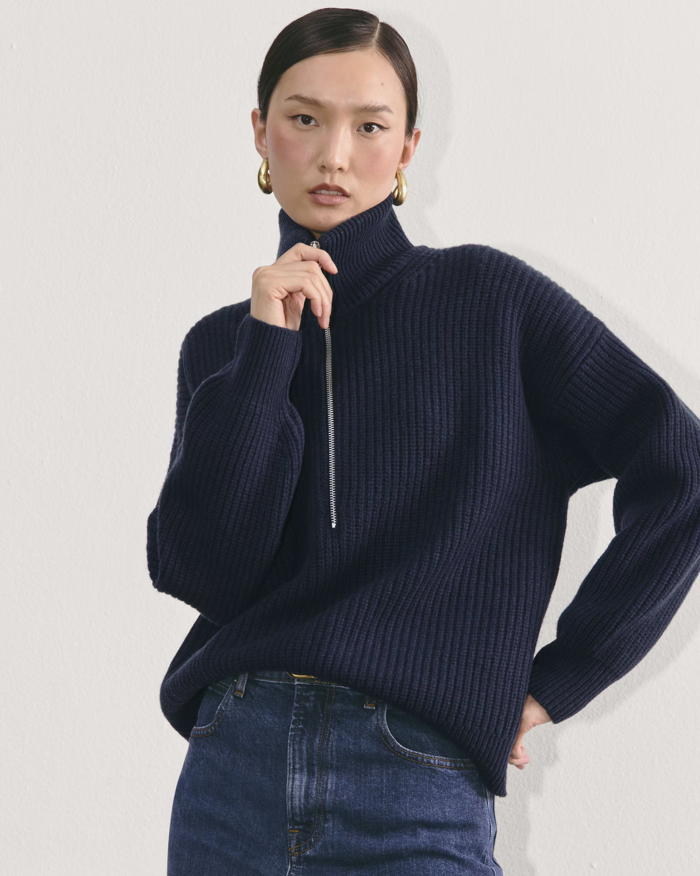 The Half-Zip Sweater in Luxe Merino | Everlane