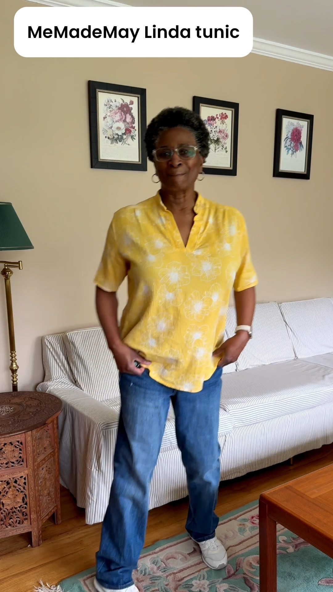 I’m back to MeMadeMay and this time, it’s the Linda Tunic. This yellow and white gauze is perfect for a summer breeze.

#LTKdayinmylife #LTKvlog #LTKOver40