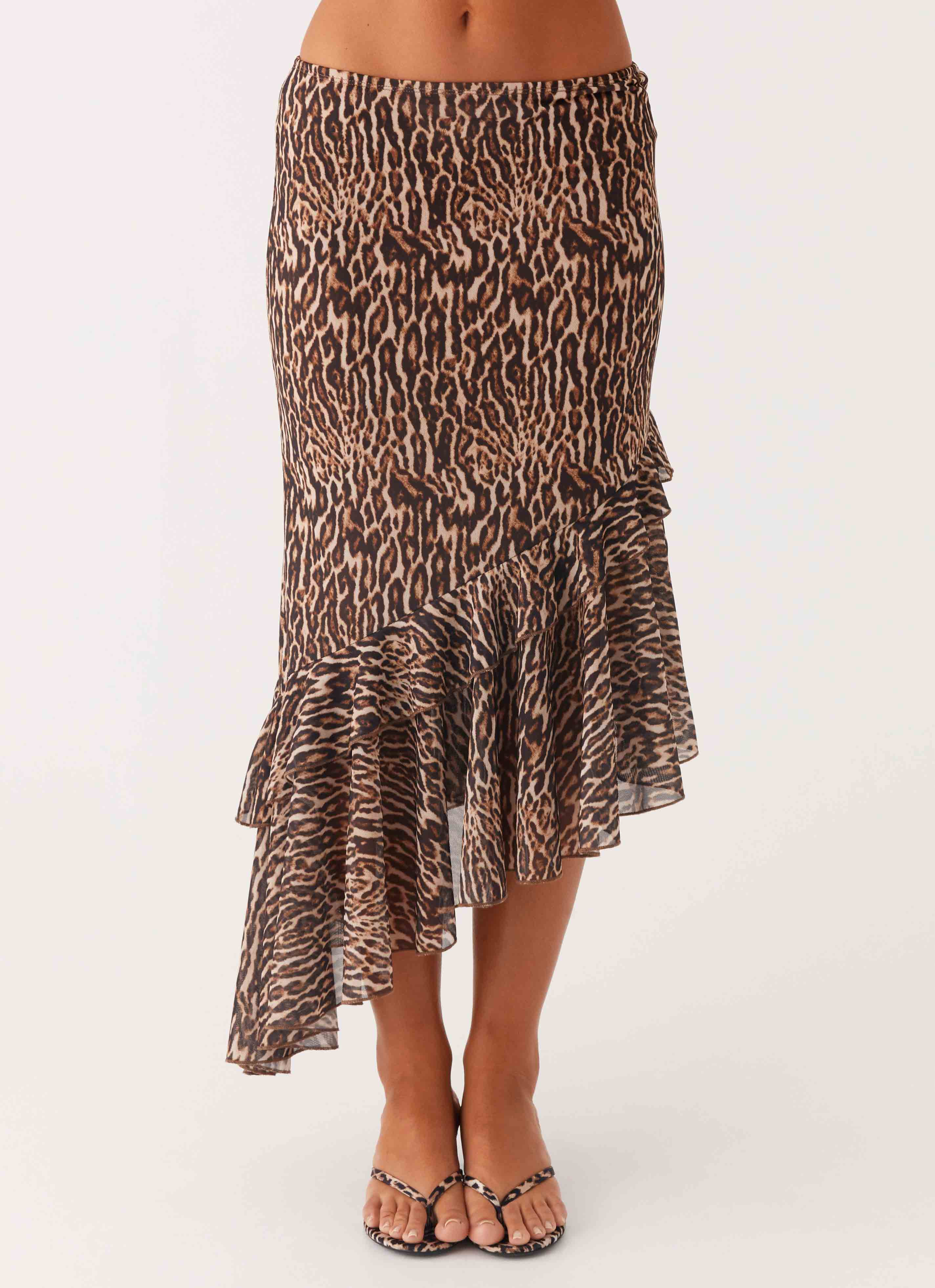 Wild Tide Midi Skirt - Cheetah | Peppermayo (Global)