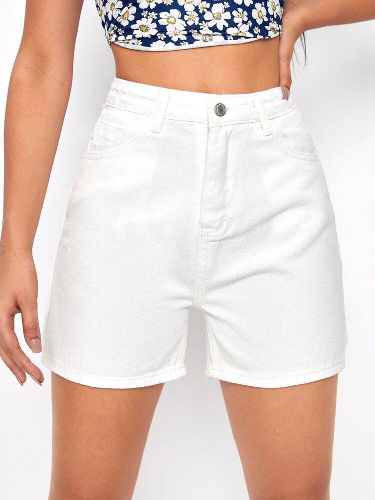 Vlak Denim shorts | SHEIN