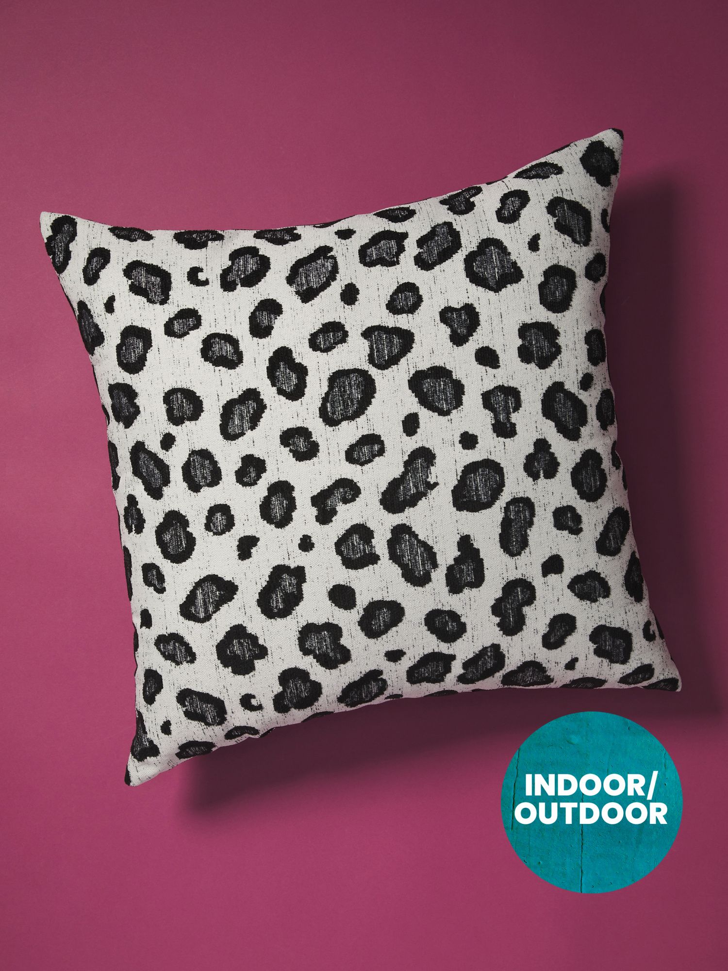 22x22 Indoor Outdoor Animal Print Woven Pillow | Outdoor Pillows | HomeGoods | HomeGoods