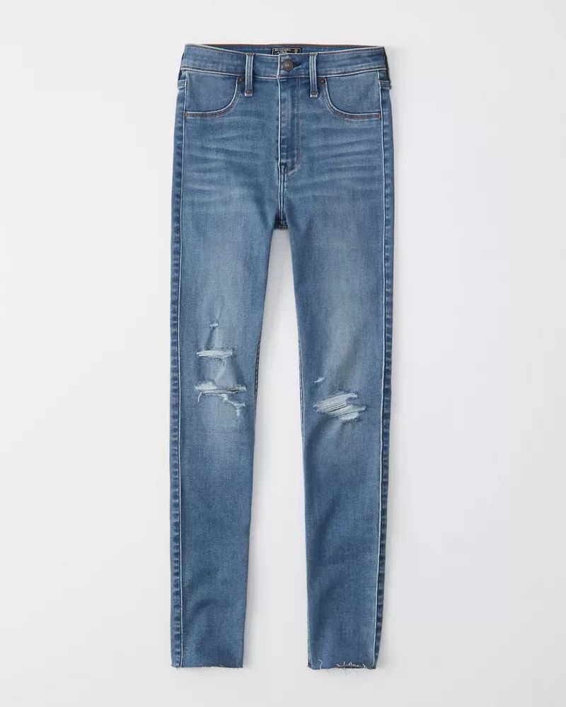 Ripped High Rise Jean Leggings | Abercrombie & Fitch US & UK