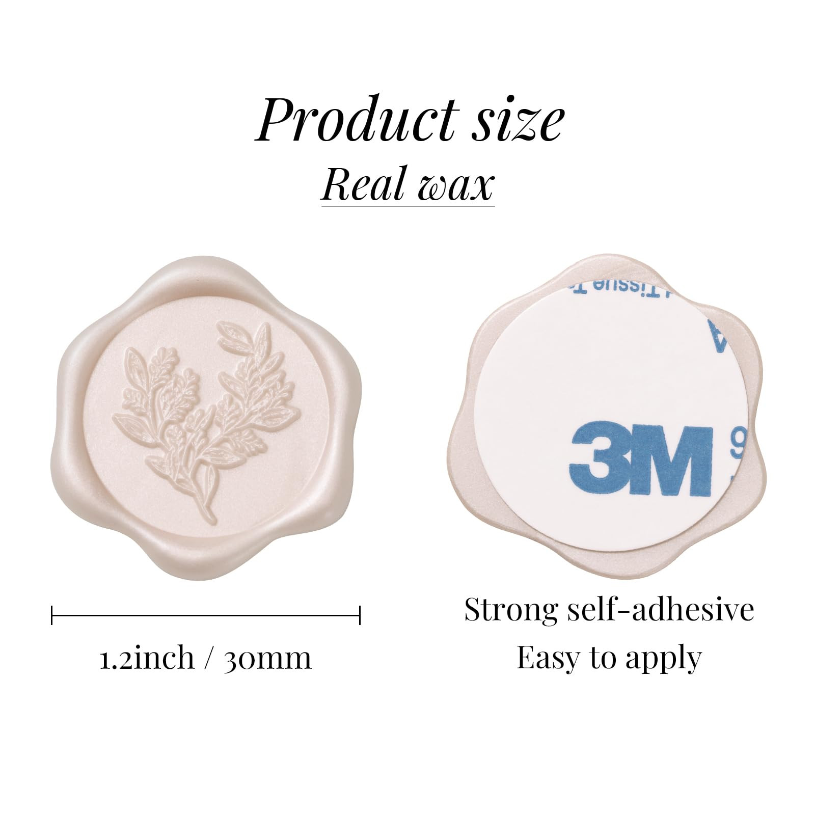 UNIQOOO Wax Seal Stickers - Eucalyptus Wedding Invitation Envelope Seal Stickers, 50 Pcs Self- Ad... | Amazon (US)