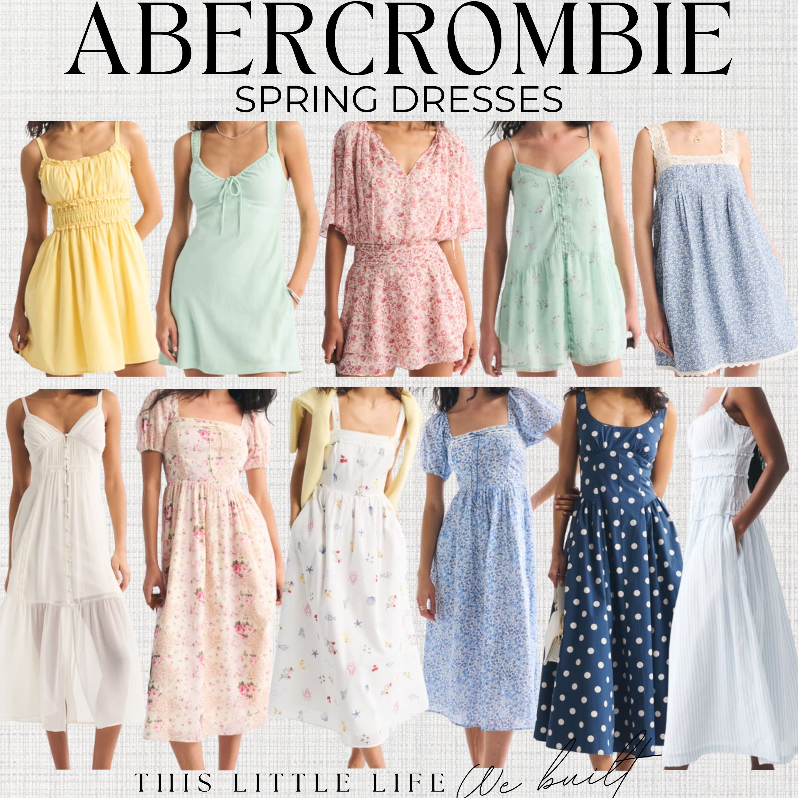 Spring Dresses from Abercrombie!
Abercrombie Spring, Floral Dresses, Easter Dresses, Vacation Dresses, Sundresses, Lace Dresses, Maxi Dresses, Mini Dresses, Spring Outfits 

 #LTKootd #LTKSeasonal