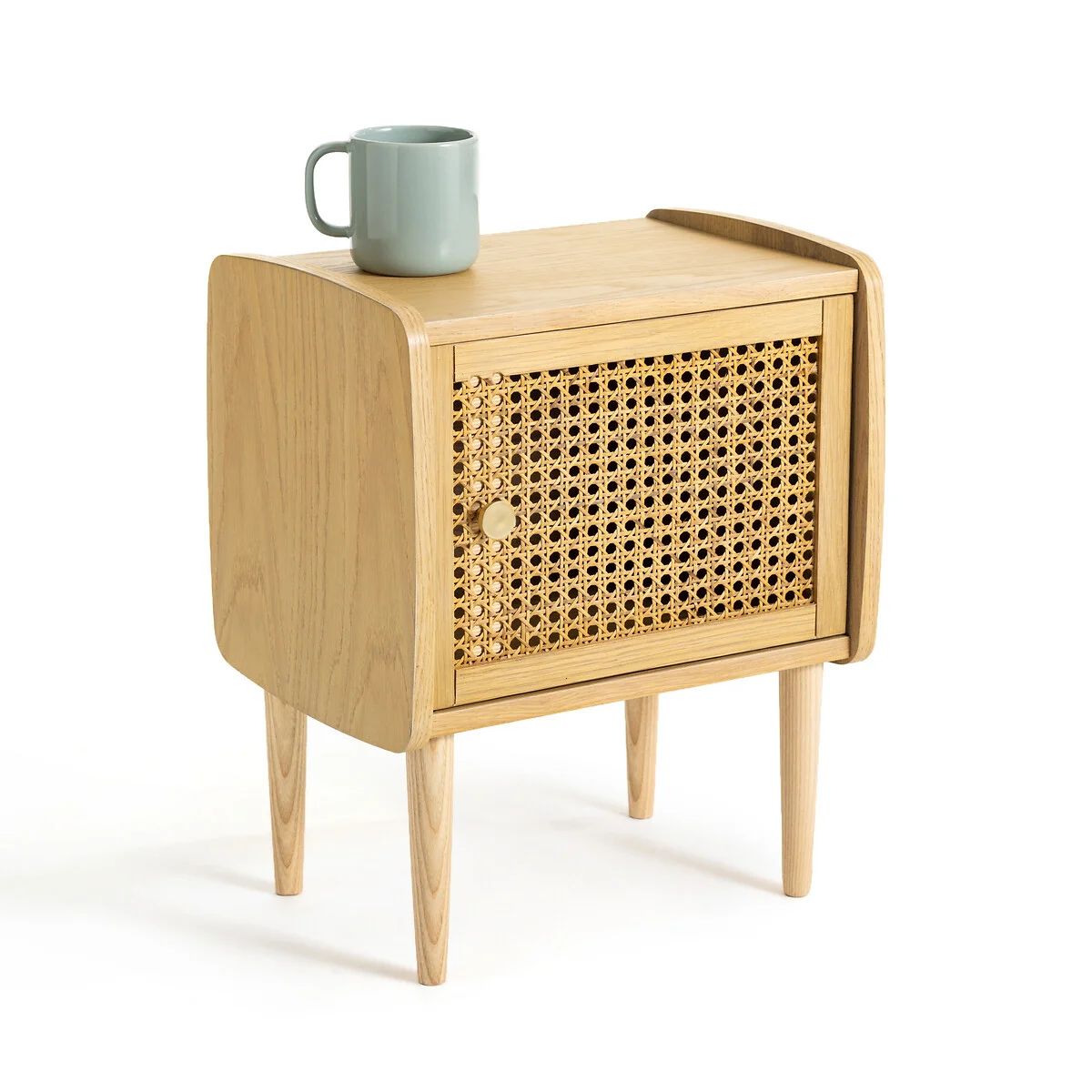 Tempa Bedside Table with 1 Rattan Door | La Redoute (UK)