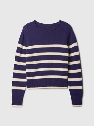 Kids Relaxed Shrunken Roll Neck Sweater | Gap Factory