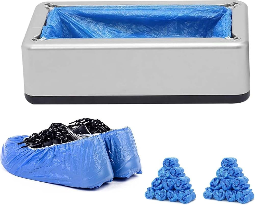 DASZERX® Automatic Shoe Cover Dispenser with 200pcs Disposable Shoe Covers | Portable Machine In... | Amazon (US)