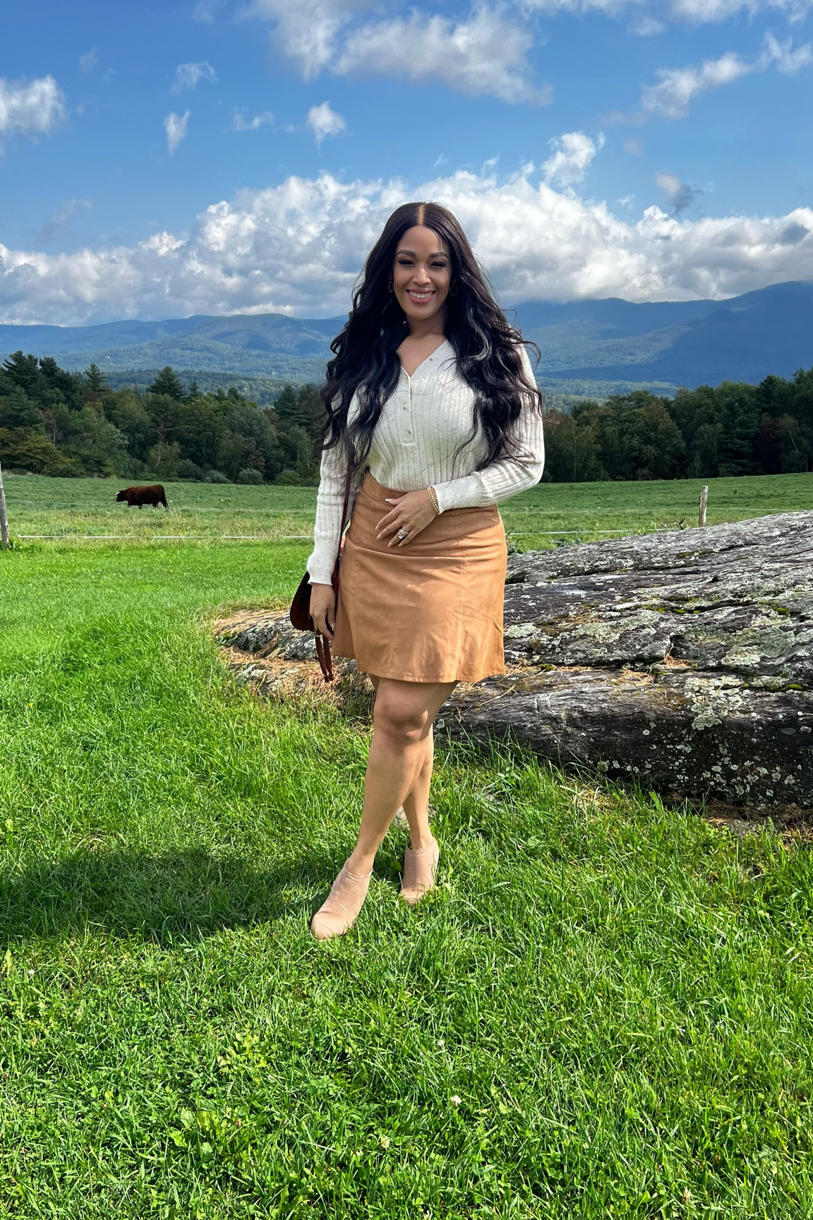 Skirts and sweaters are perfect for fall! Paired this suede skirt with a button front sweater and booties.  Fall outfit inspo. Fall looks. 

#LTKSeasonal #LTKstyletip #LTKunder100