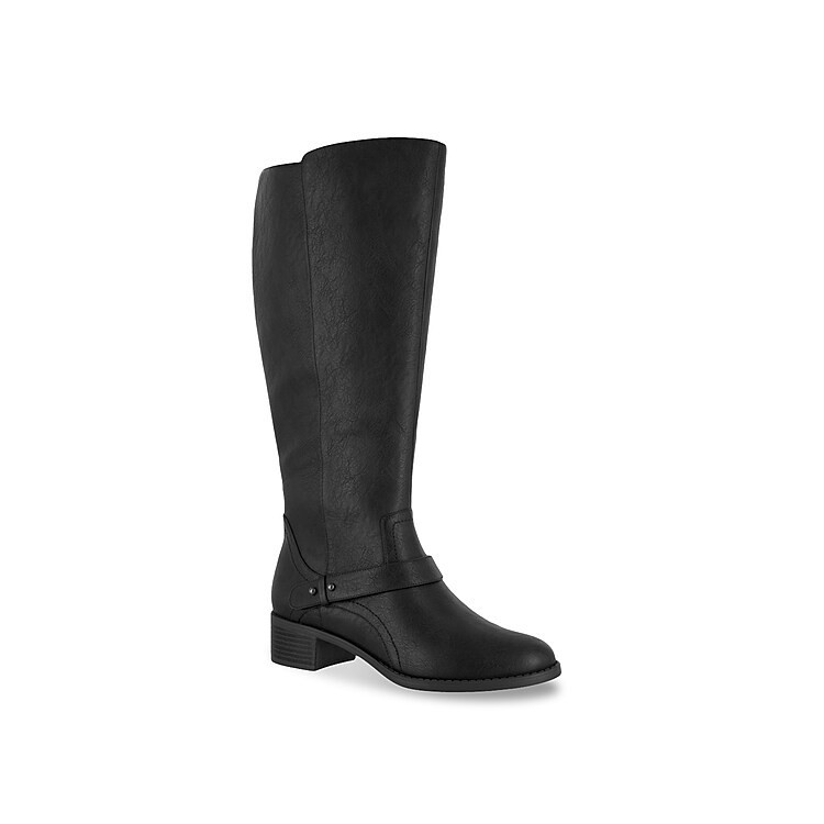 Easy Street Wide Width Jewel Plus Wide Calf Riding Boot | Women's | Black | Size 9.5 | Boots | Riding | DSW