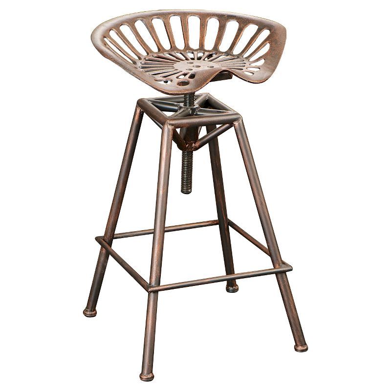 Chapman 27.5" Saddle Barstool - Copper Christopher Knight Home | Target