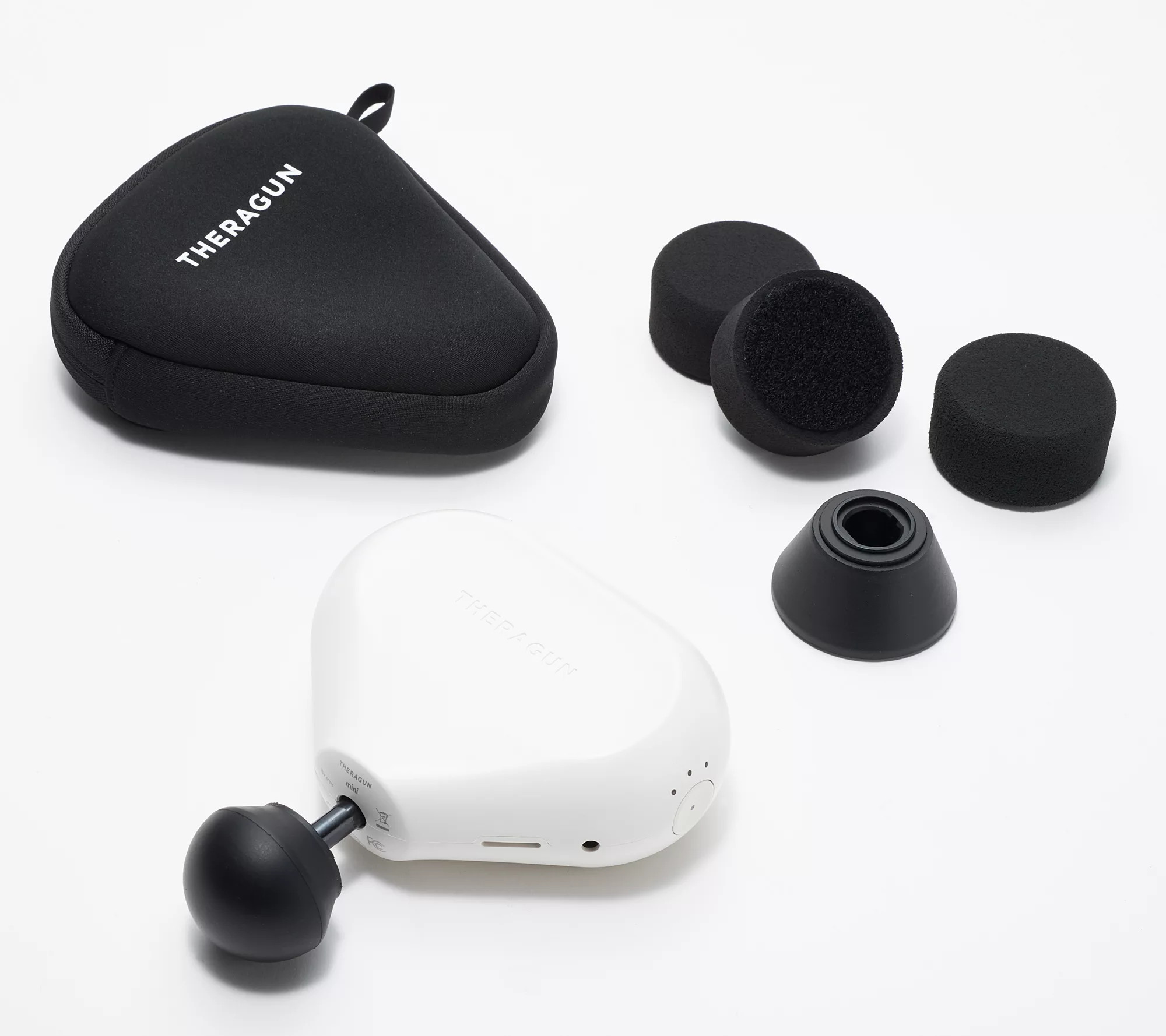 Theragun Mini Handheld Percussive Massager with Attachments - QVC.com | QVC